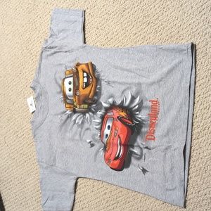 New Disneyland Cars printed short sleeve shirt